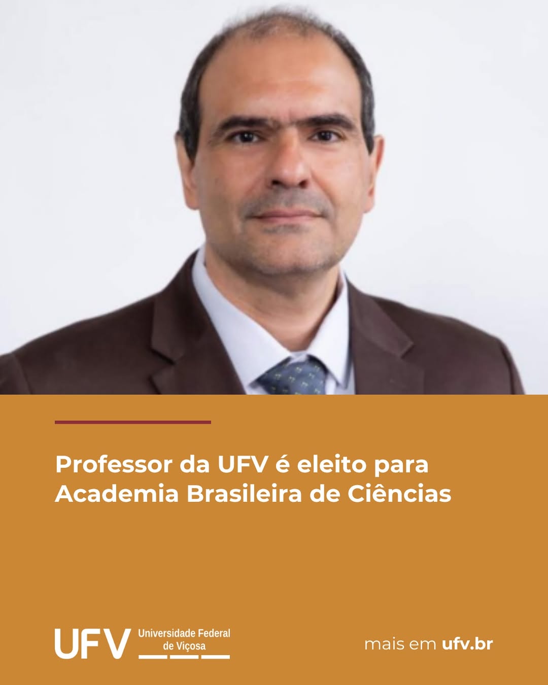 Professor da UFV é eleito membro titular da Academia Brasileira de Ciências