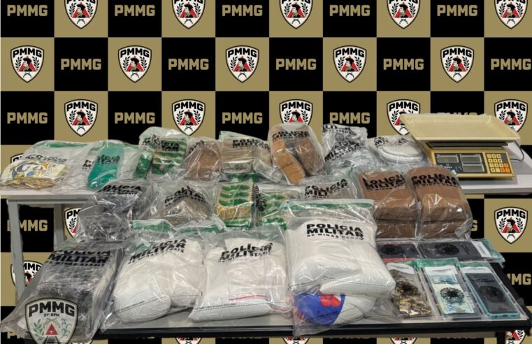 Polícia Militar prende quatro suspeitos e apreende drogas e munições em Ubá