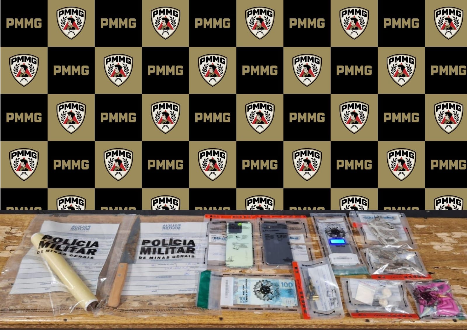 Polícia Militar prende homem por tráfico de drogas e apreende drogas e munições em Ubá