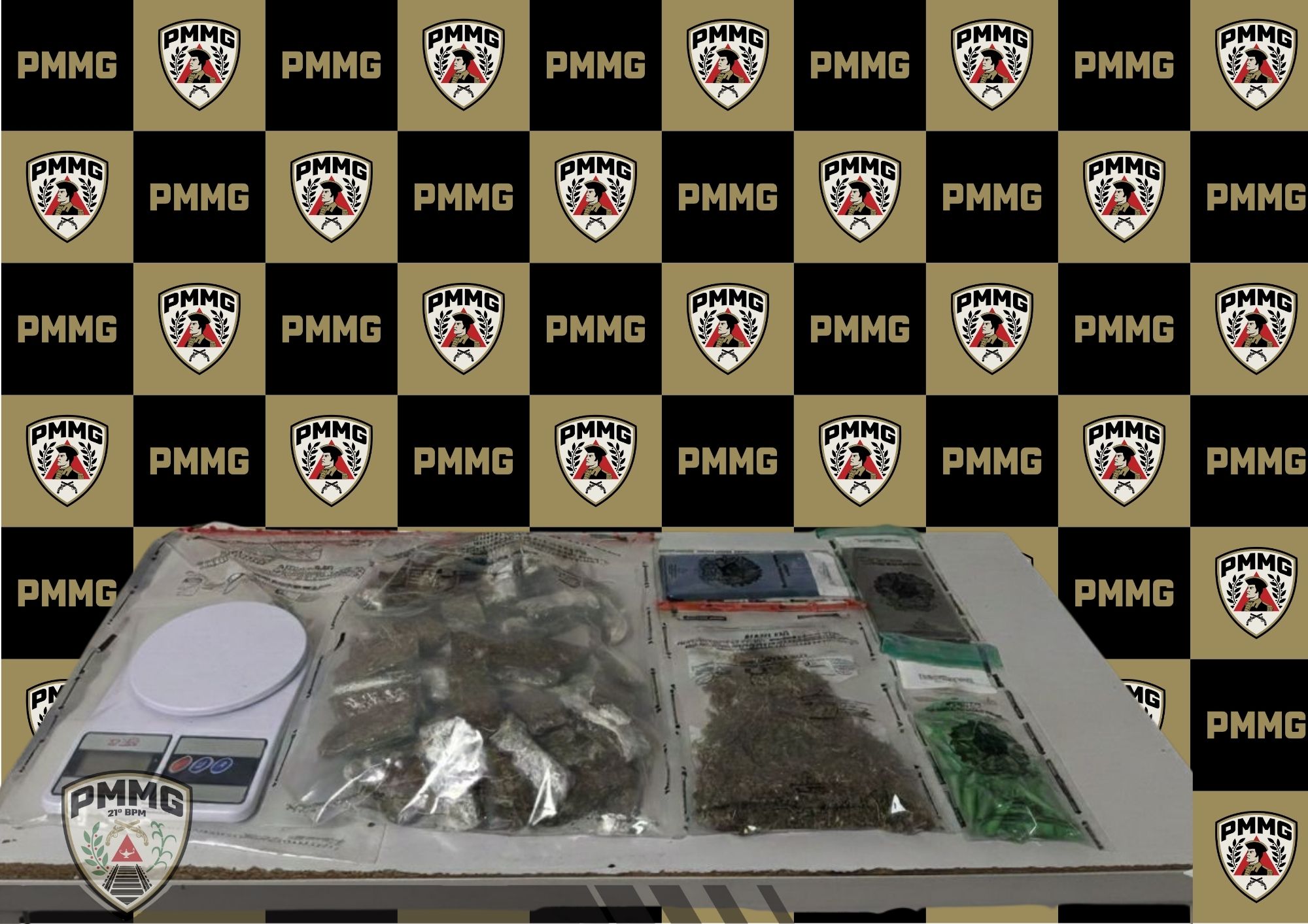 Polícia Militar prende dois homens por tráfico de drogas em Ubá