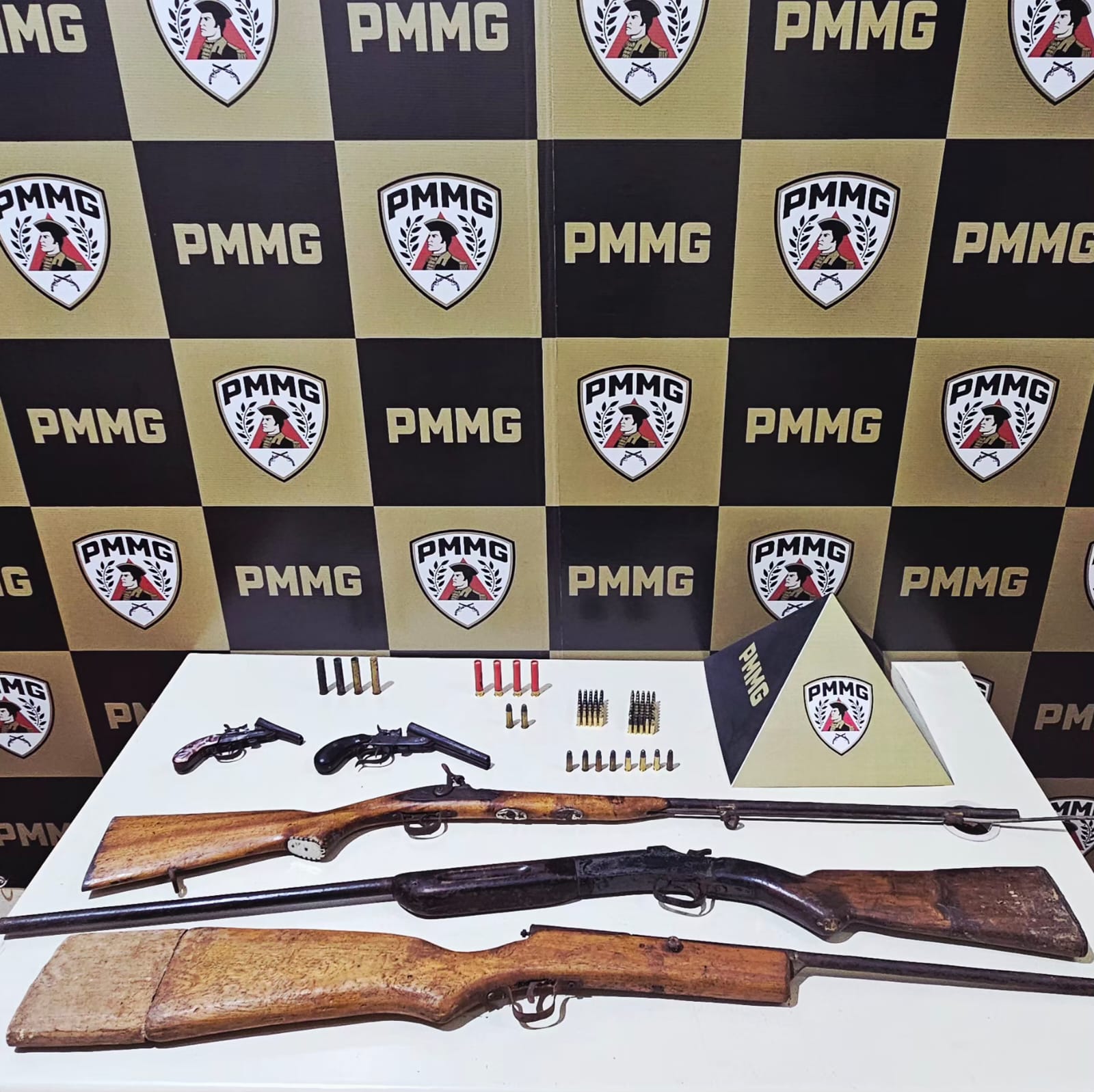 PM apreende arsenal em residência na Zona Rural de São Miguel