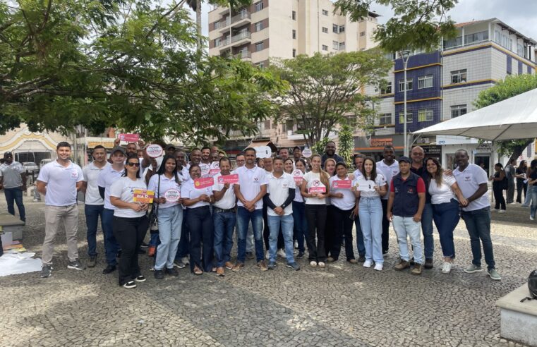 Mobilização contra a dengue ocupa centro de Viçosa