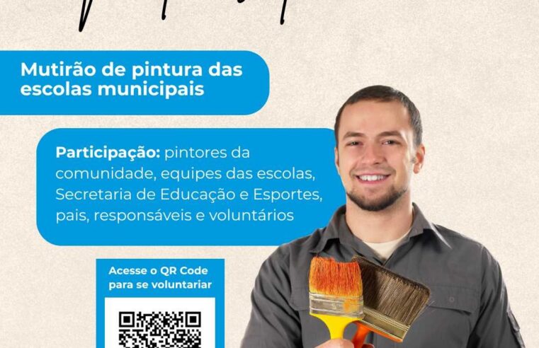 PMV lança Projeto “Mãos que Transformam” para renovar escolas municipais