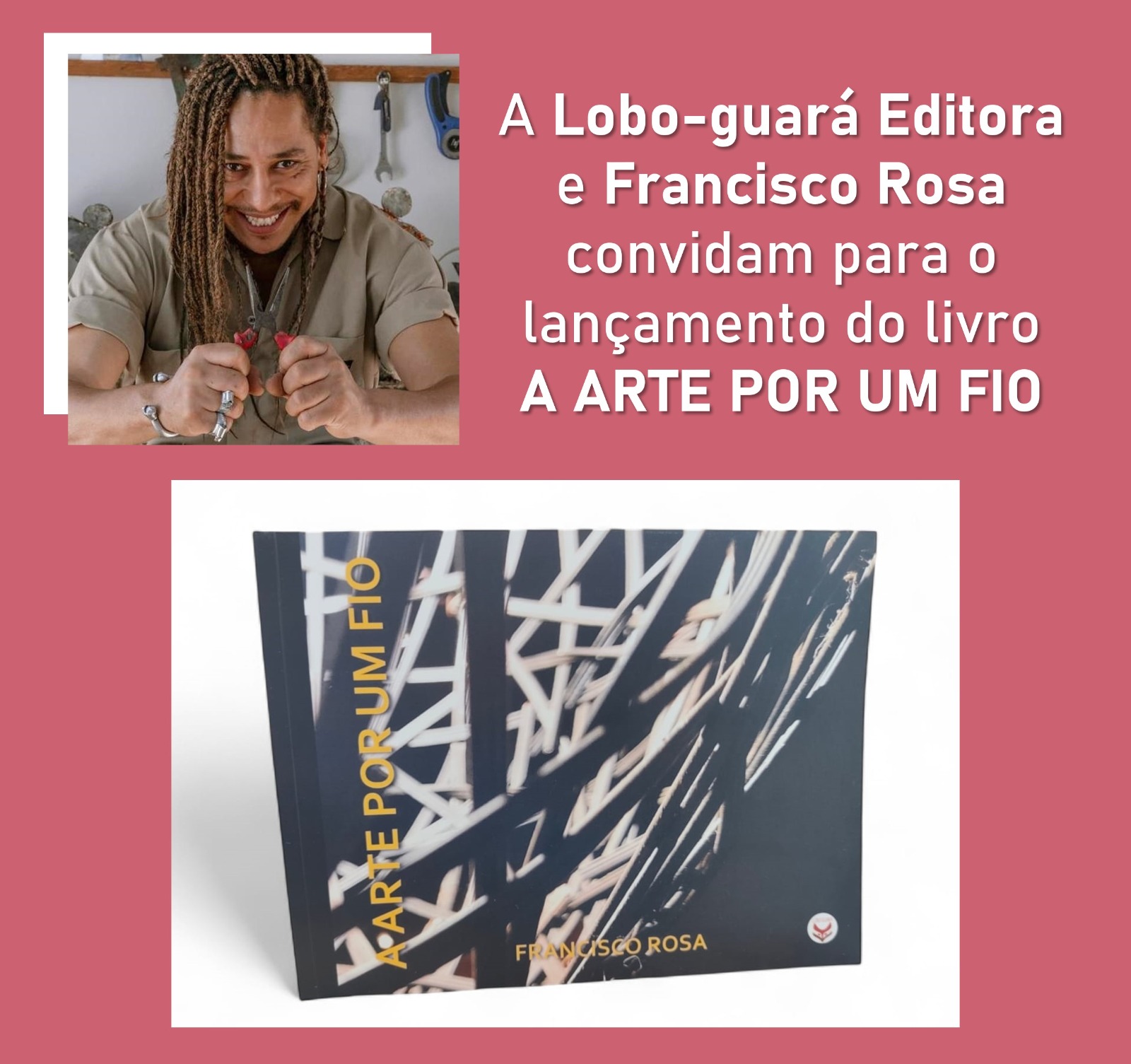 Artista e ativista cultural, Francisco Rosa lança livro em Viçosa nesta quinta-feira (11)