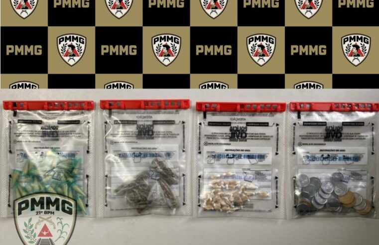 PM apreende adolescente por tráfico de drogas no bairro São Domingos, em Ubá