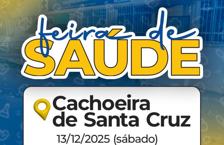 Prefeitura promove feira de saúde em Cachoeira de Santa Cruz