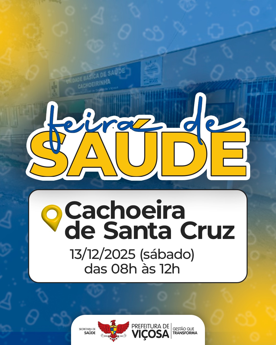 Prefeitura promove feira de saúde em Cachoeira de Santa Cruz