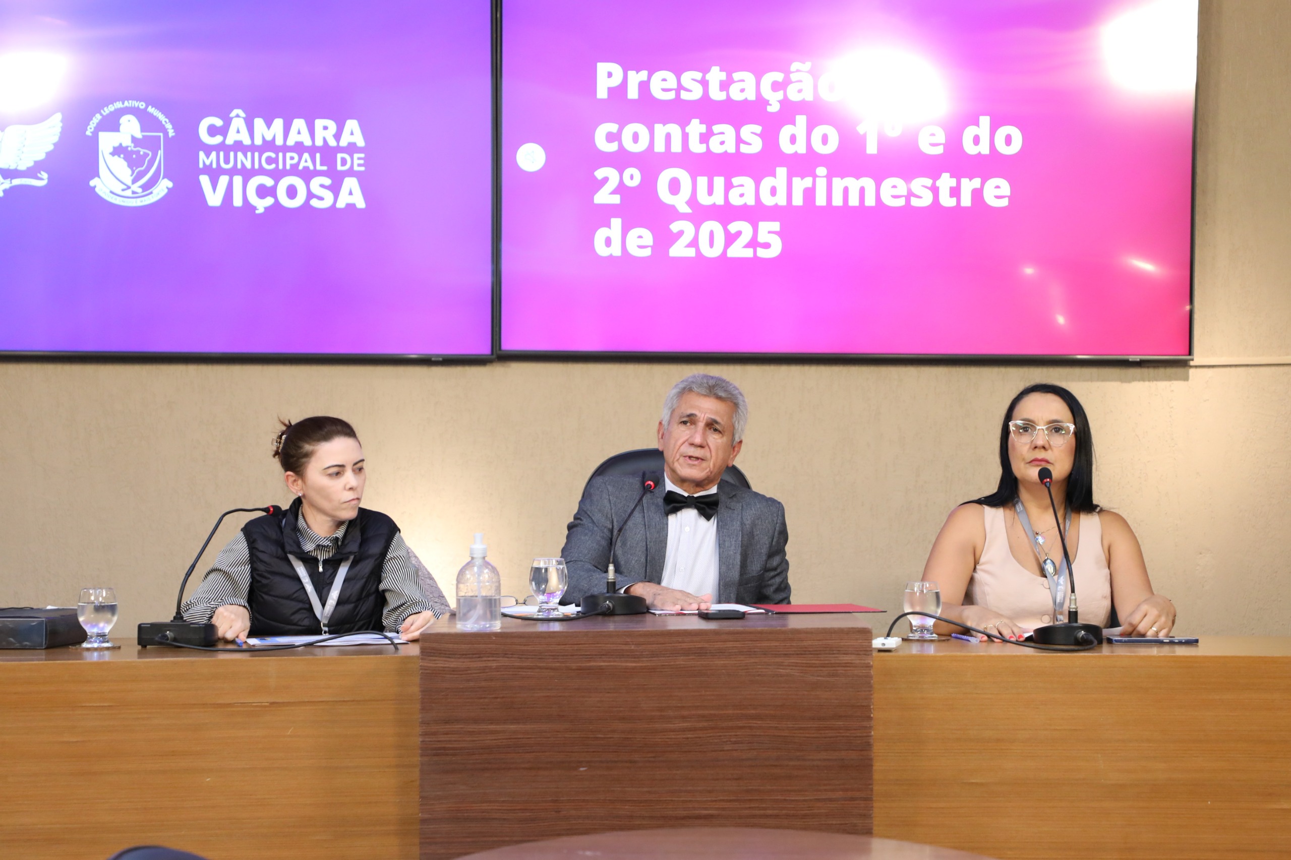 Órgãos municipais apresentam contas dos dois primeiros quadrimestres de 2025 em audiência na Câmara