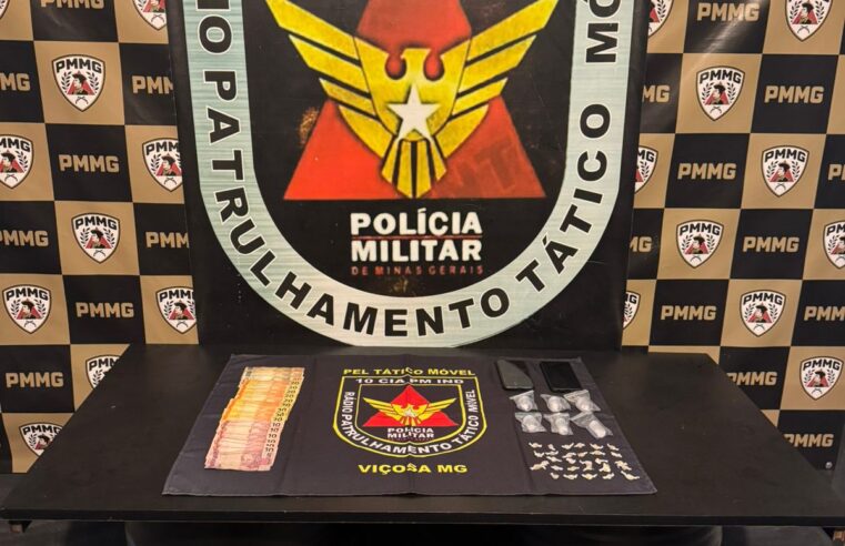 Polícia apreende menores e drogas no bairro União em Viçosa