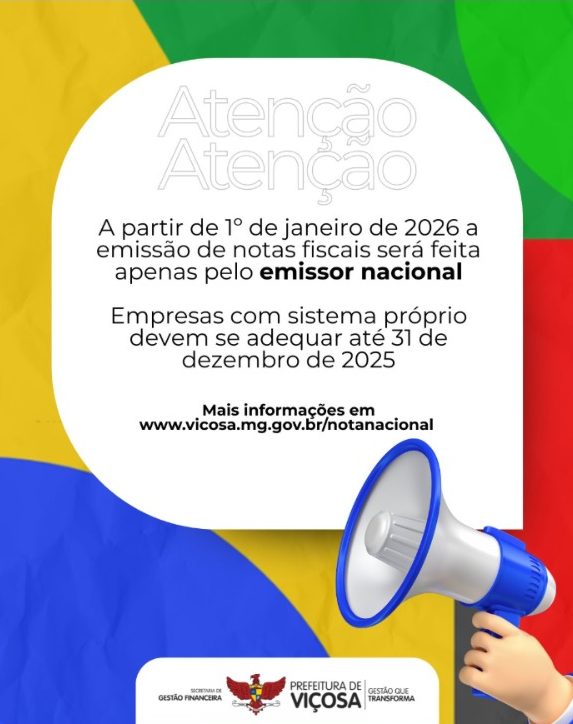 Receita Federal torna obrigatório o uso do Emissor Nacional para emissão de NFS-e a partir de 2026