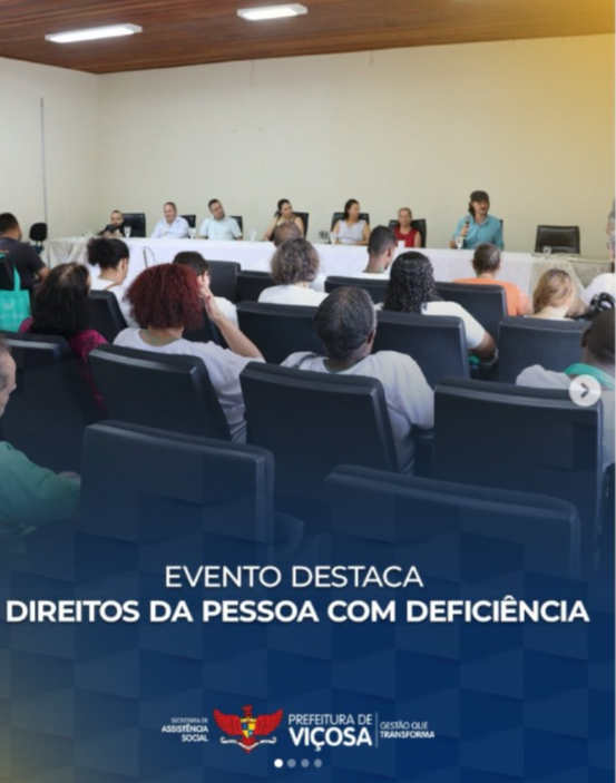 Semana da Pessoa com deficiência começa em Viçosa com foco em inclusão e diálogo