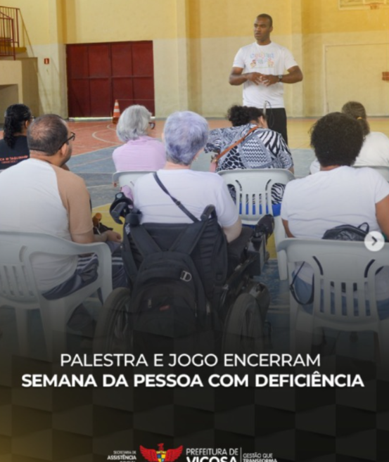 Semana da pessoa com deficiência, em Viçosa, encerra programação com foco em esporte e inclusão