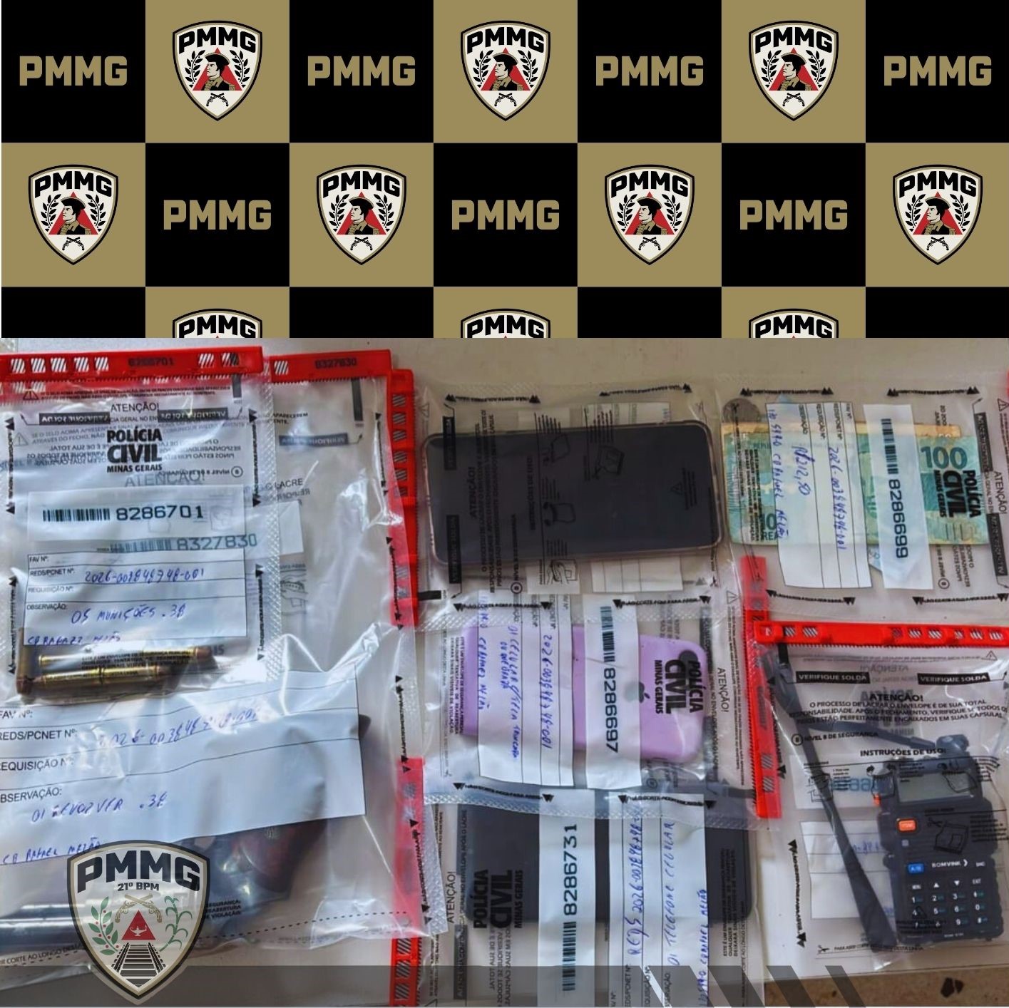 Operação policial apreende arma e resulta em prisões após denúncia anônima em Ubá