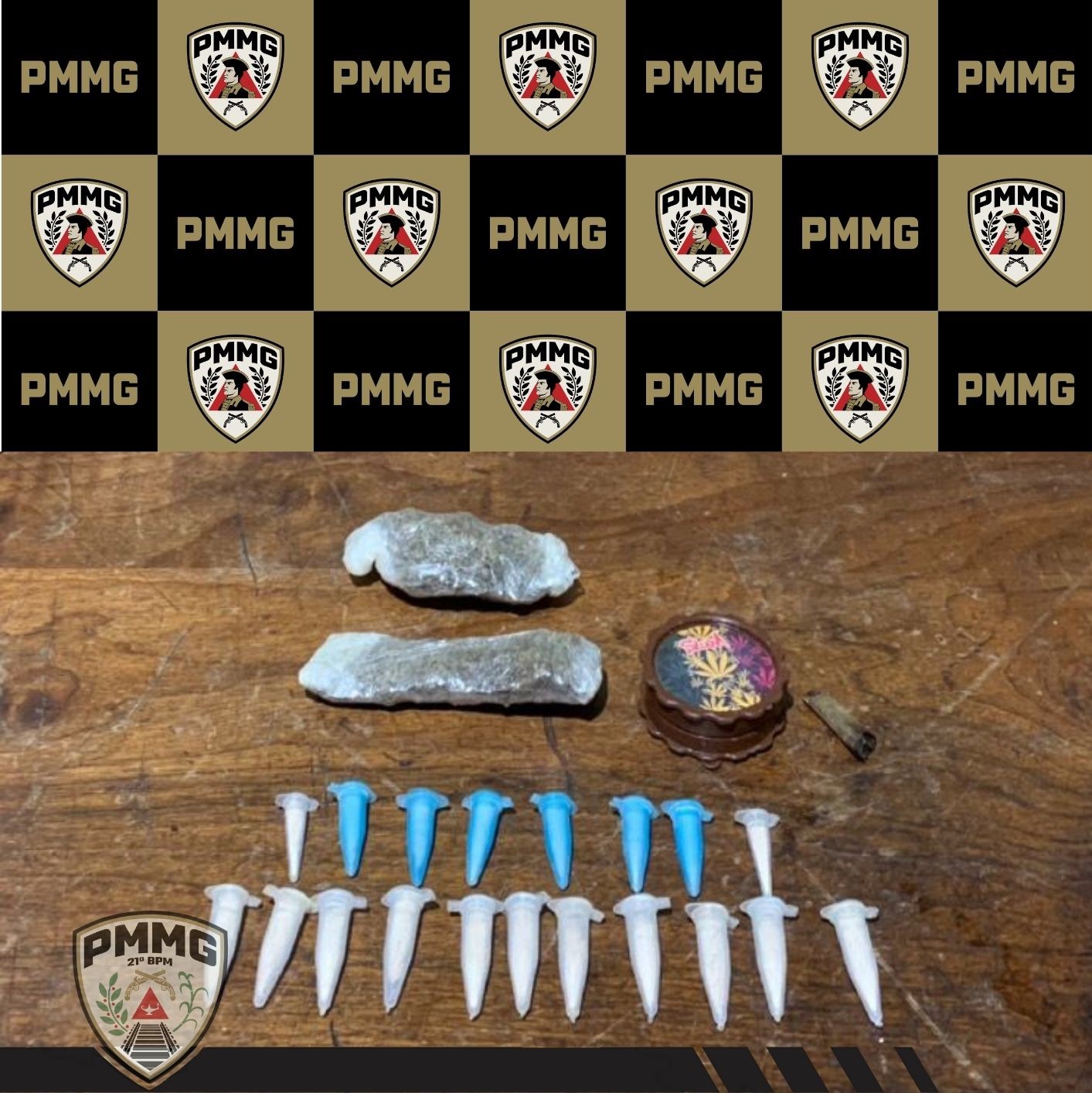 Polícia Militar prende três suspeitos por tráfico de drogas no Centro de São Geraldo