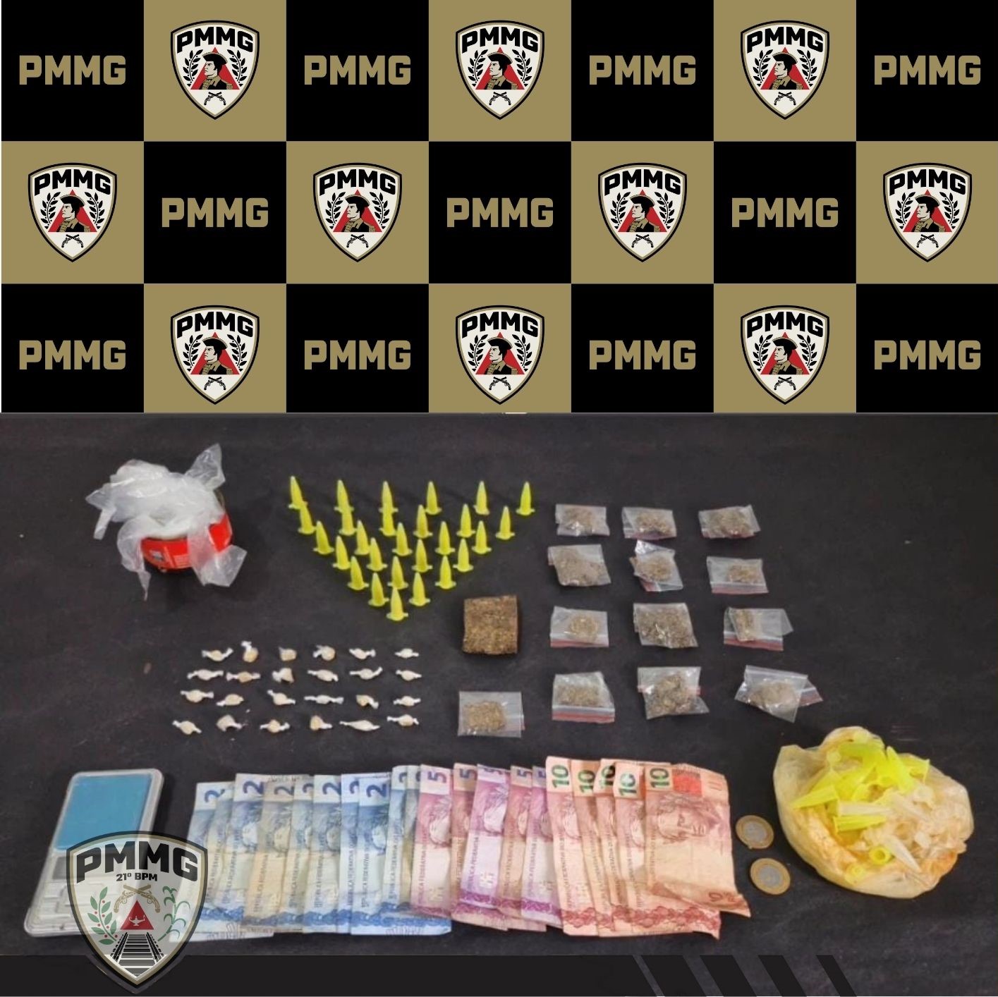 Operação antidrogas resulta em prisão e apreensão de entorpecentes em Visconde do Rio Branco