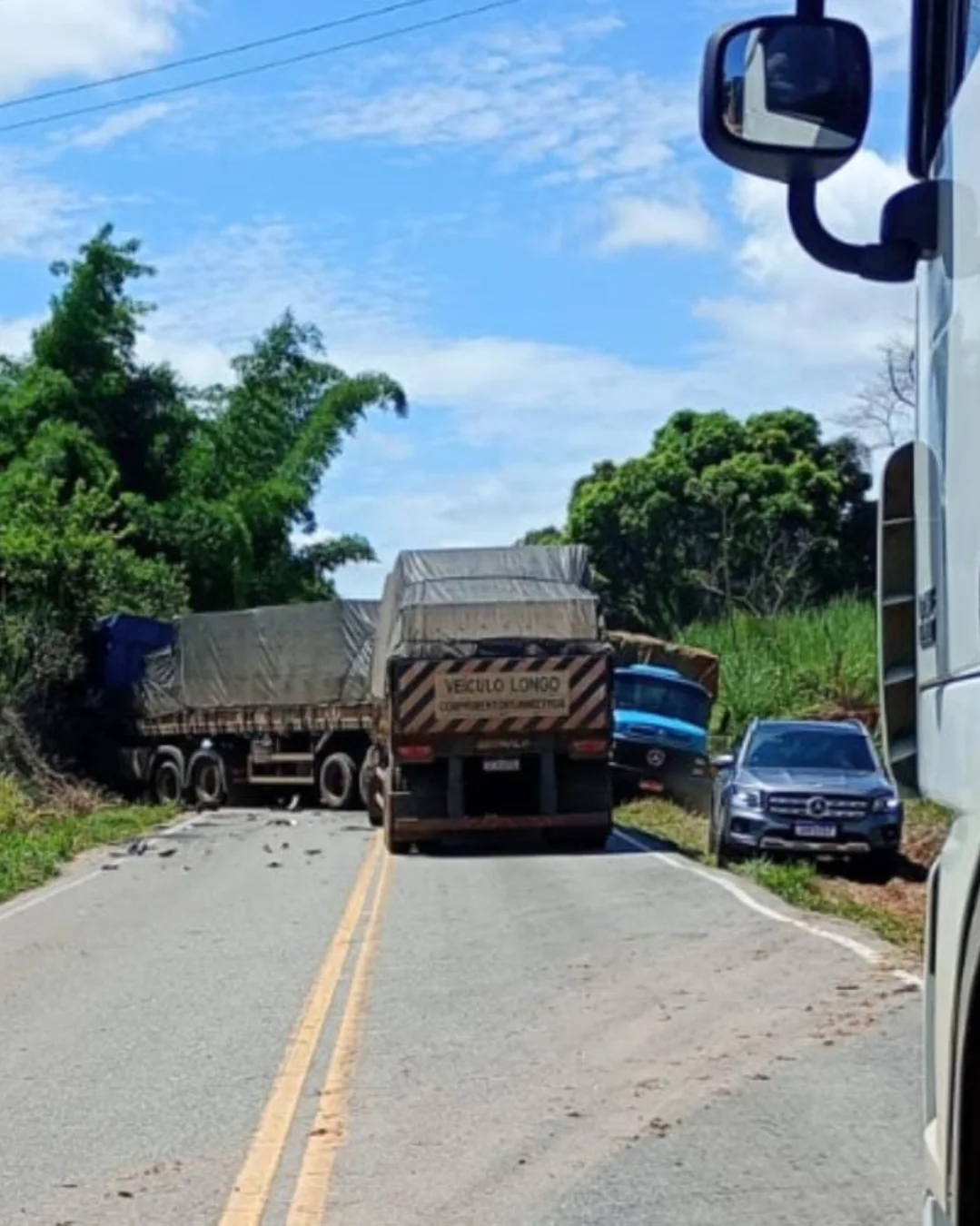 Acidente é registrado entre Rio Pomba e Silveirânia, próximo à parada Bom Clima