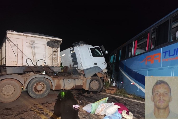 Acidente na BR-356 entre ônibus e carreta deixa um morto e 17 feridos em Muriaé