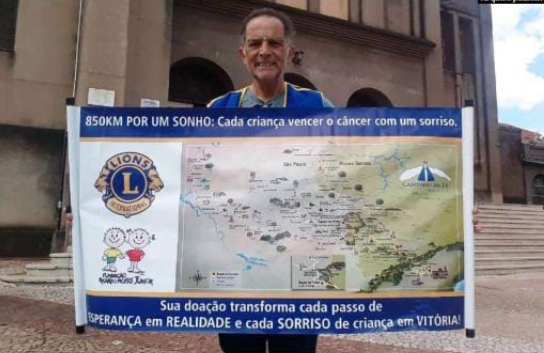 Zé do Pedal inicia caminhada de 867 km pelo Caminho da Fé para arrecadar recursos a instituições sociais