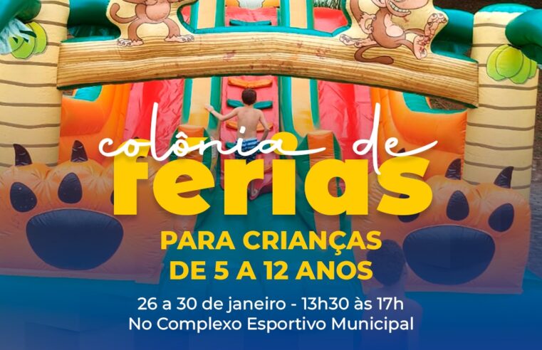 Inscrições para Colônia de Férias 2026 começam nesta sexta-feira (16), em Viçosa