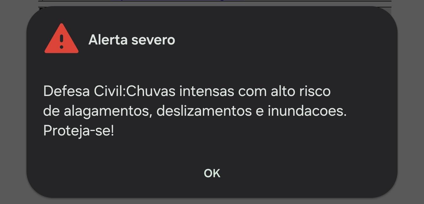 Defesa Civil alerta para risco de transbordo e enxurradas em Viçosa