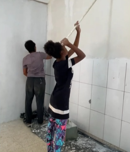 Projeto Mãos que Transformam inicia pintura em escolas e creches municipais de Viçosa