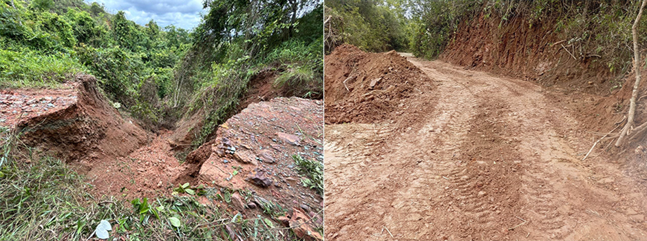MG-235 é liberada em menos de 24 horas após erosão entre Serra da Saudade e São Gotardo