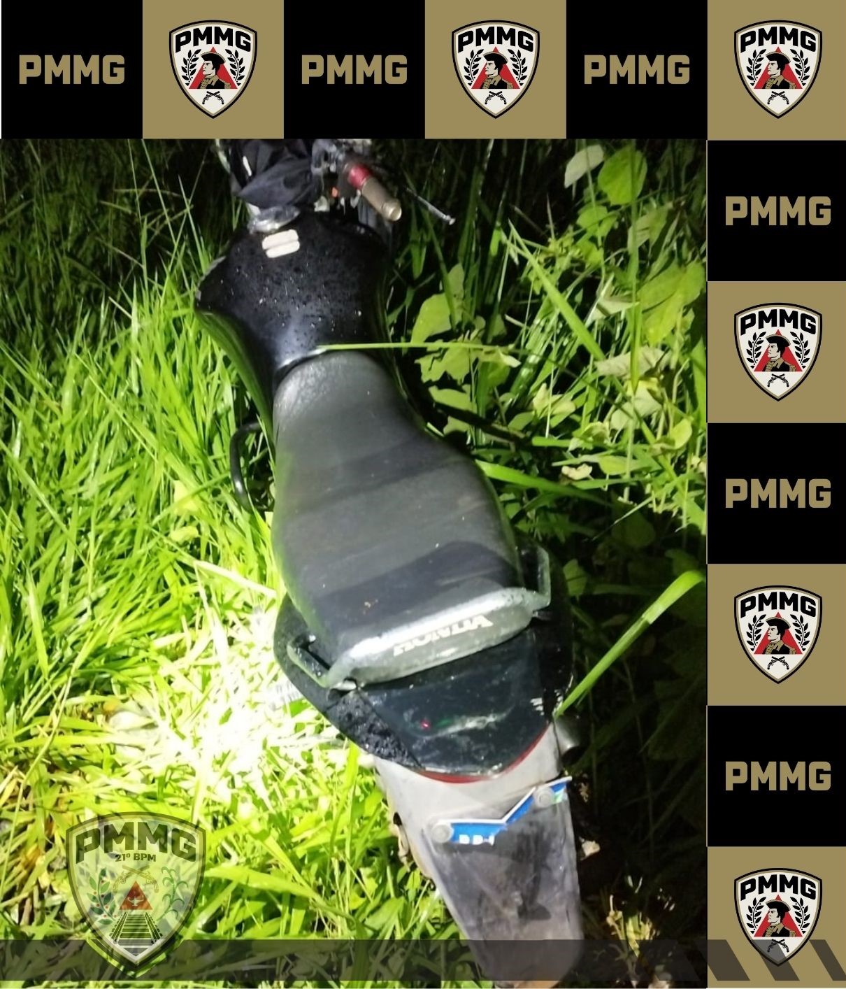 PM apreende adolescentes e recupera motocicleta roubada em Ubá