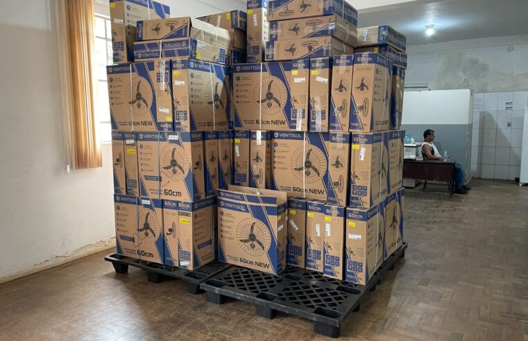 PMV adquire 252 ventiladores para escolas municipais de Viçosa
