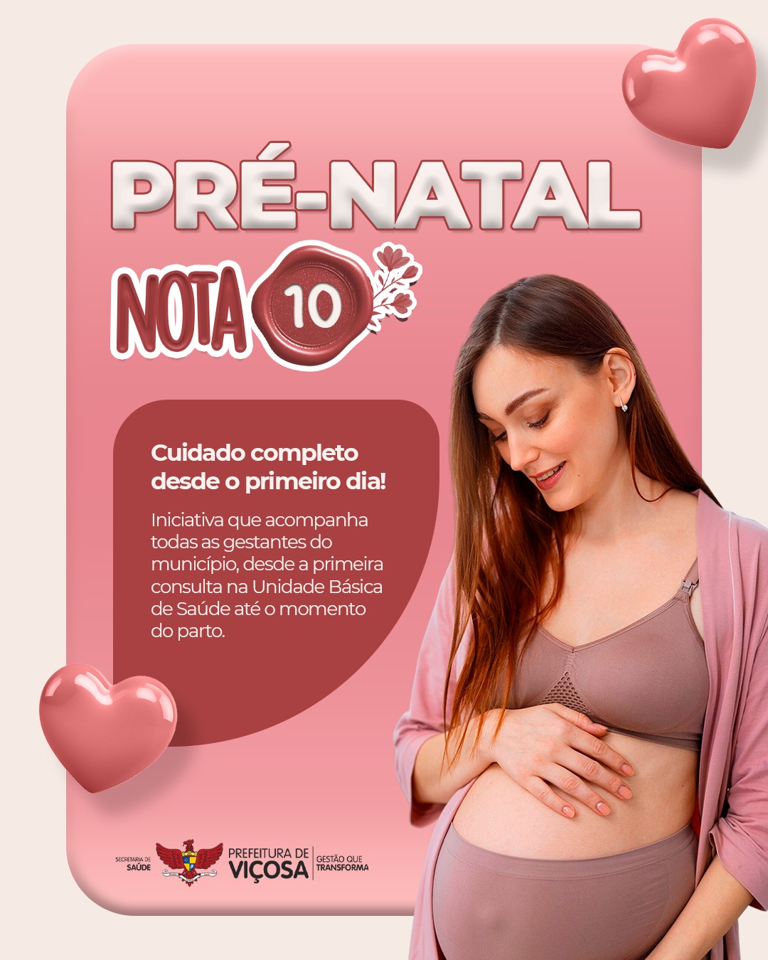 Prefeitura de Viçosa implanta projeto para mapear gestantes atendidas nos PSFs
