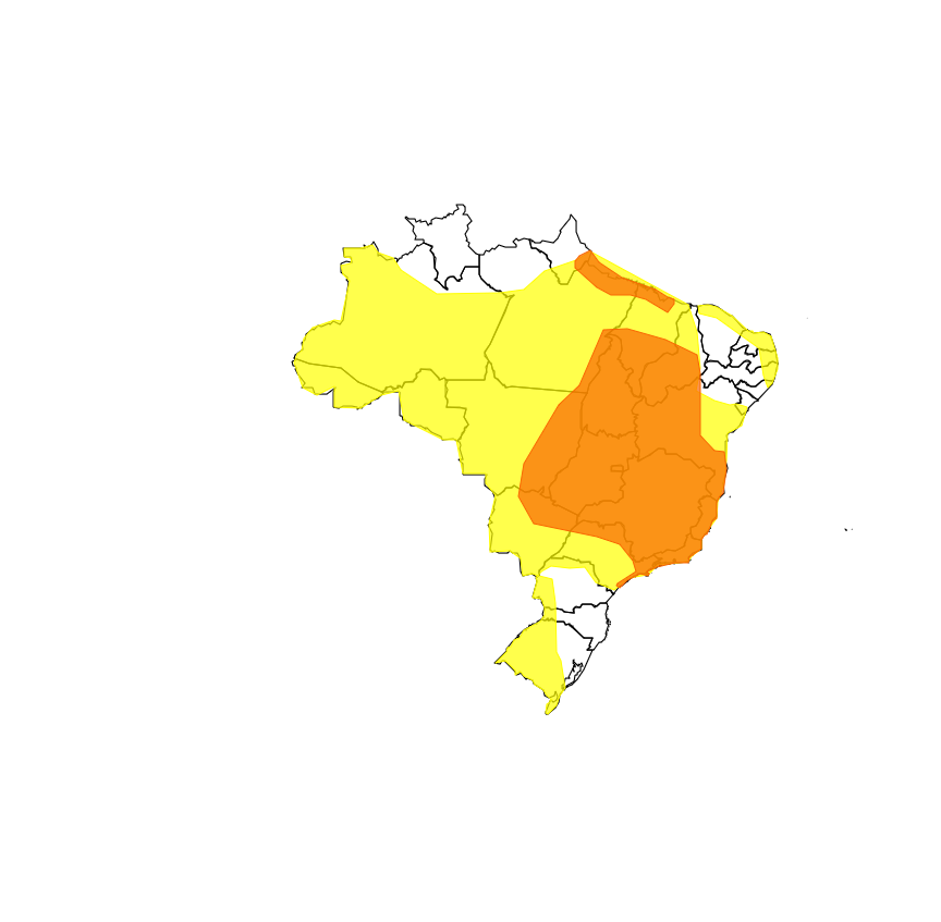 Instituto Nacional de Meteorologia emite alerta laranja de chuvas intensas para a Zona da Mata