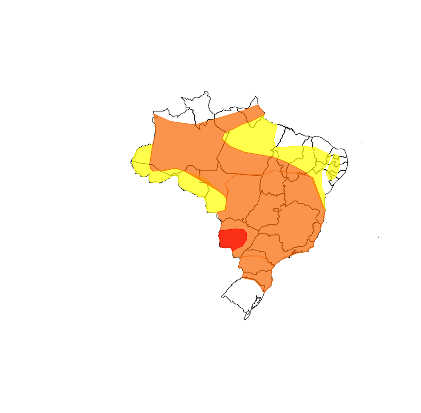 INMET emite alerta de tempestade com risco de ventos fortes e granizo até 04/02