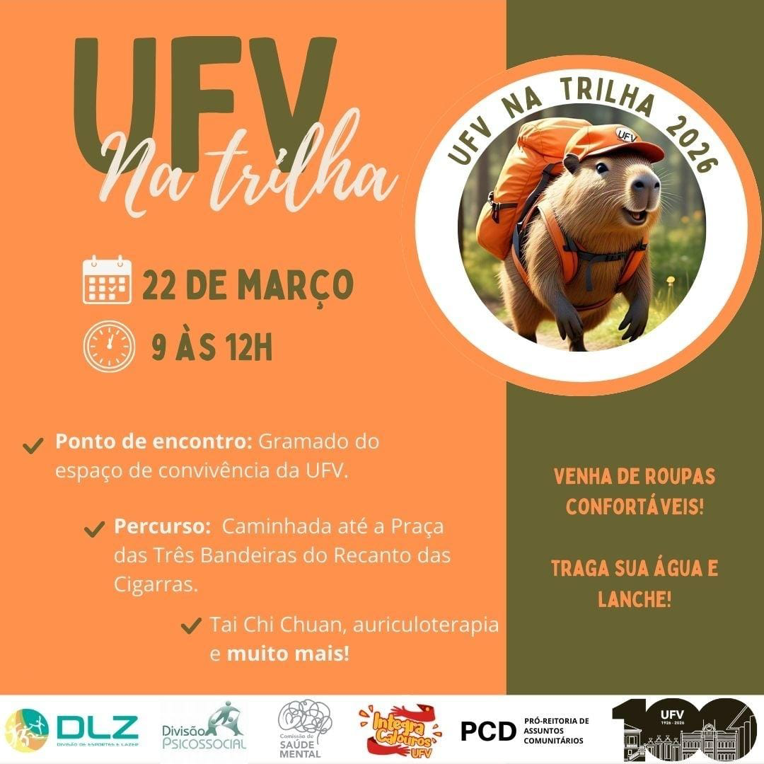 UFV na Trilha acontece neste domingo (22)