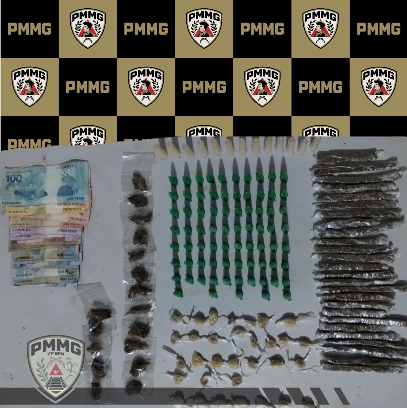 PM apreende 2 adolescentes por tráfico no bairro Talma, em Ubá