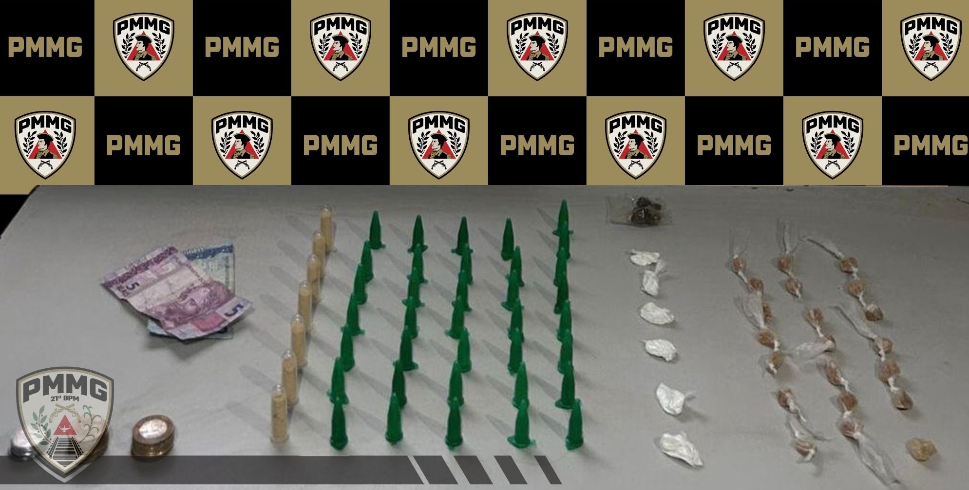 Polícia Militar apreende 2 adolescentes por ato infracional ligado ao tráfico de drogas em Ubá
