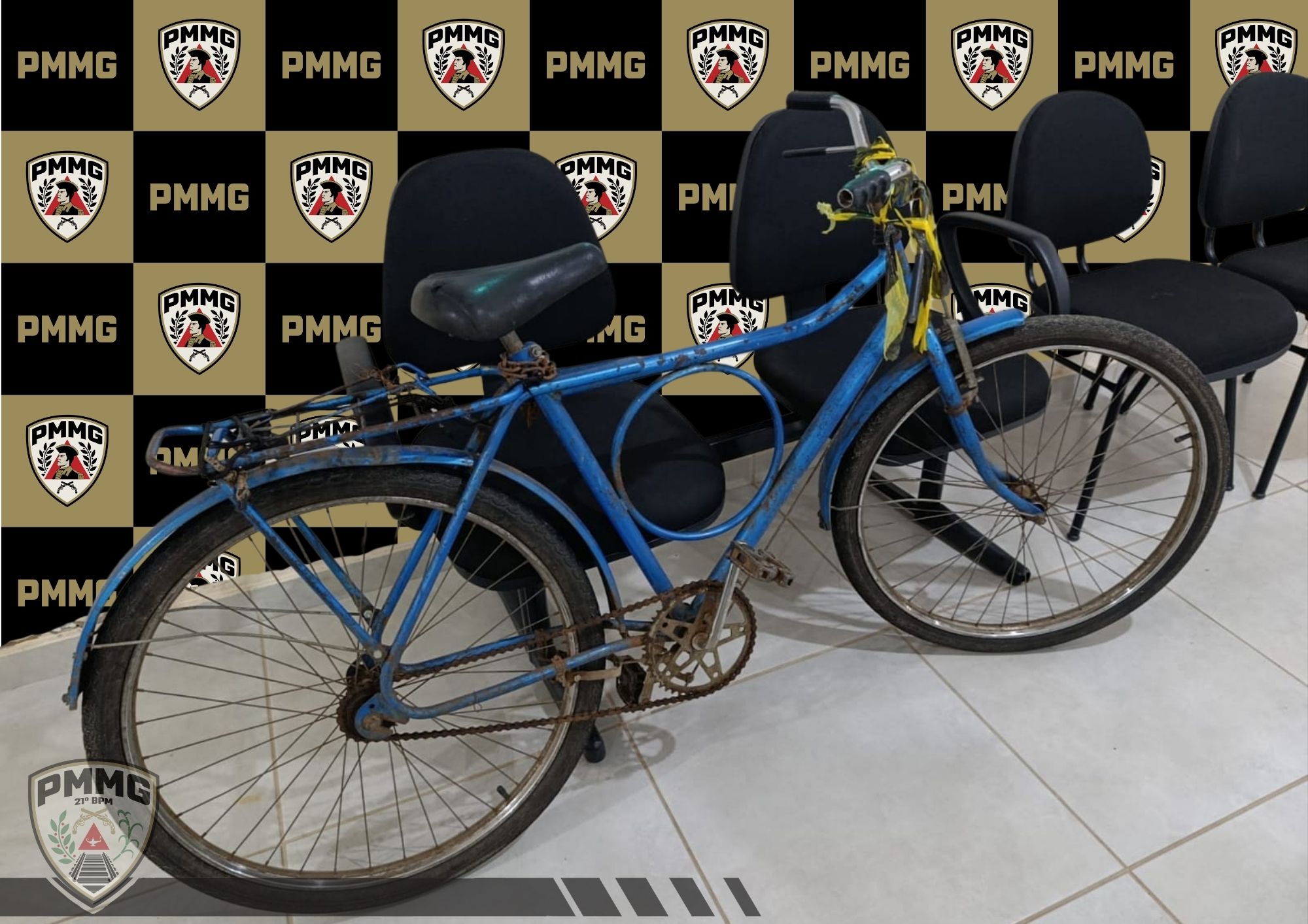 Suspeito é preso após roubo de bicicleta no Centro de Visconde do Rio Branco