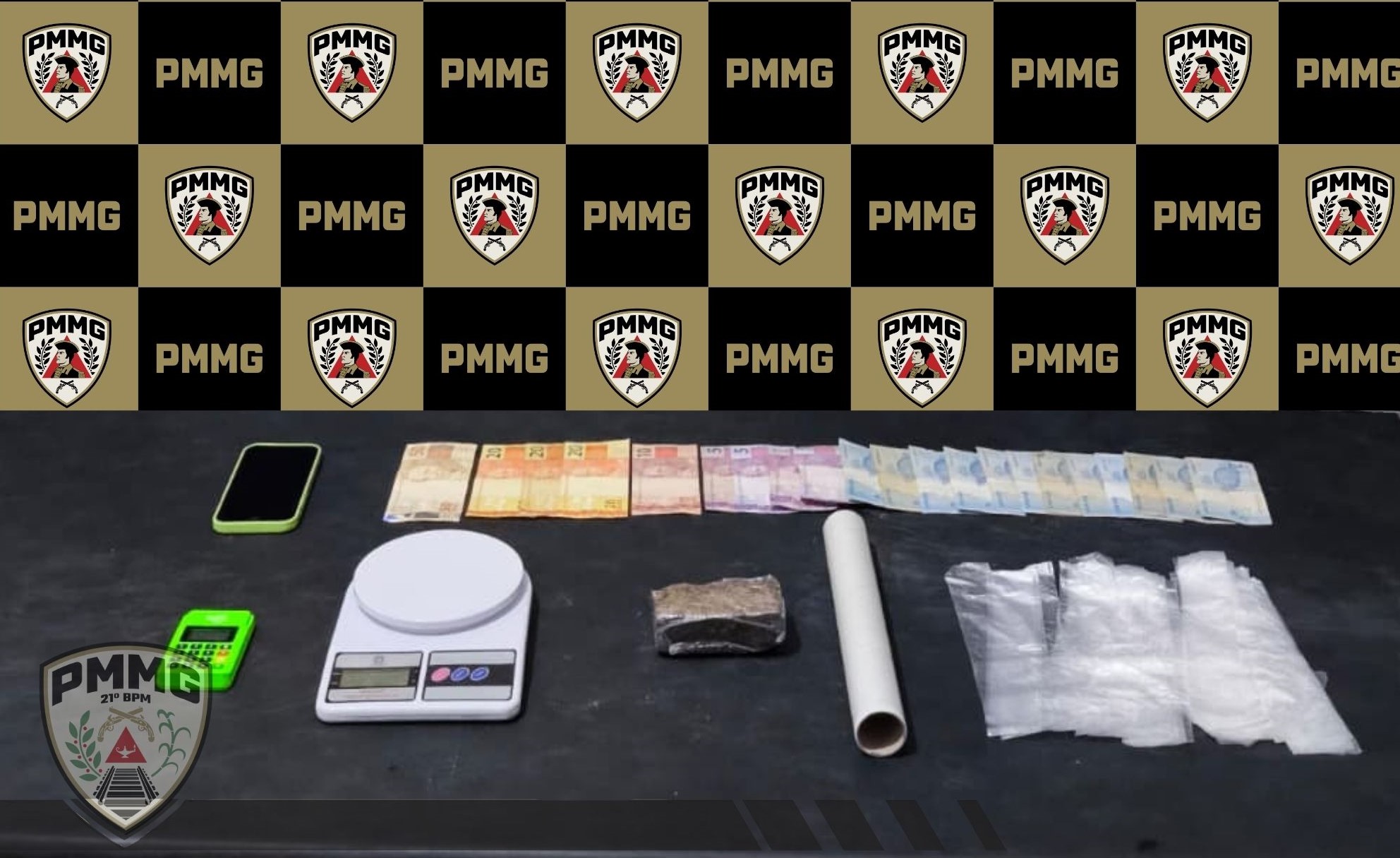 Polícia Militar prende suspeito por tráfico de drogas no bairro Operários, em Visconde do Rio Branco