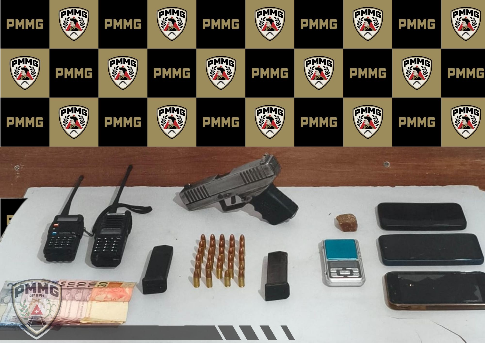 Polícia Militar prende suspeito e apreende menor por tráfico no bairro Peluso, em Ubá
