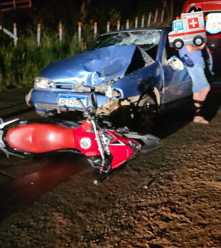 Motociclista de 21 anos sofre grave acidente na rodovia que liga São Miguel a Canaã