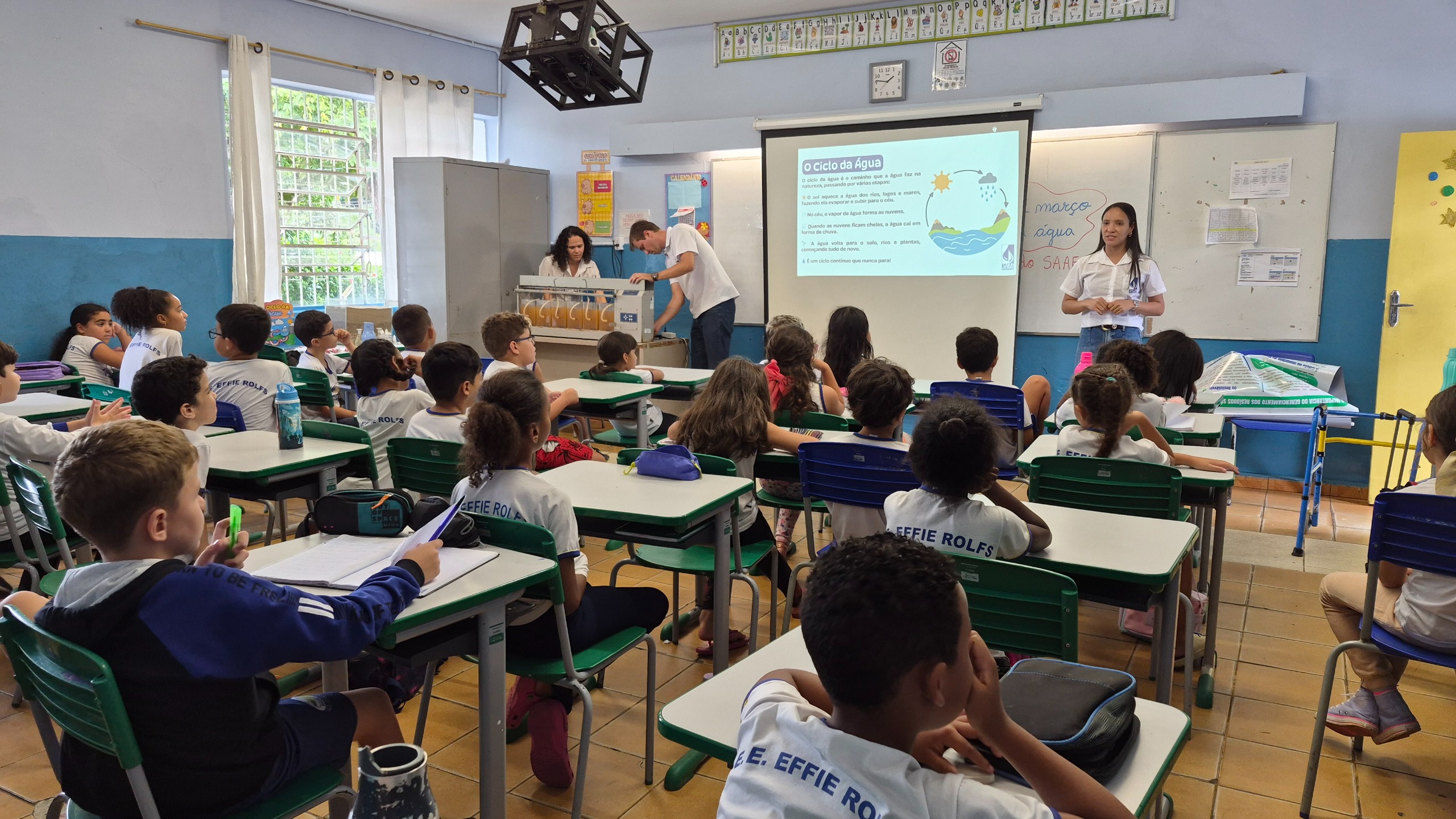 SAAE promove ações do Dia Mundial da Água na Escola Estadual Effie Rolfs