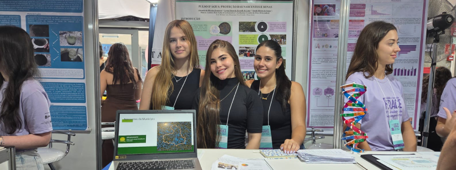 Com apoio do Governo de Minas, estudantes representam estado em uma das maiores feiras científicas do Brasil
