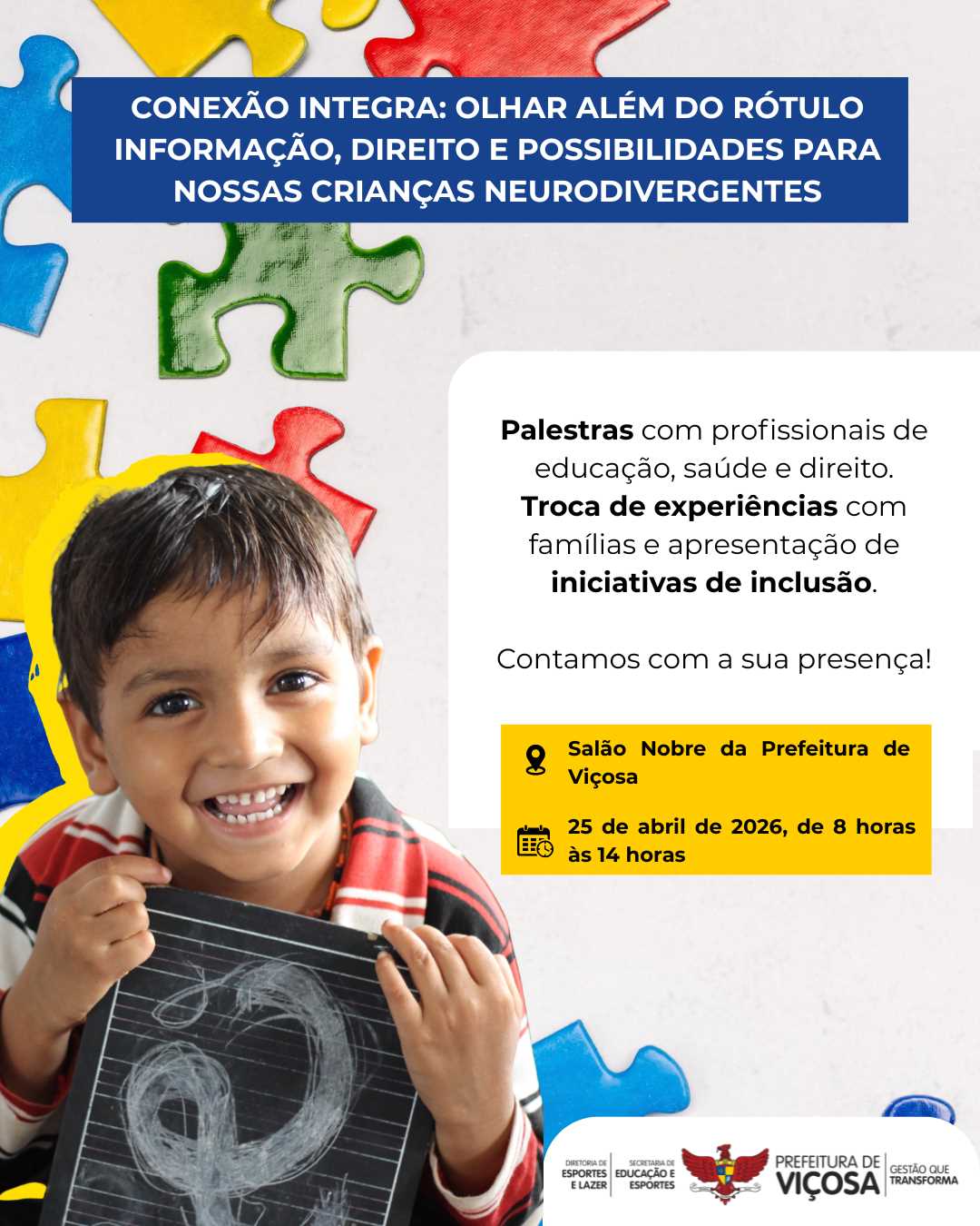 Conexão Integra vai promover diálogo e inclusão sobre neurodivergência