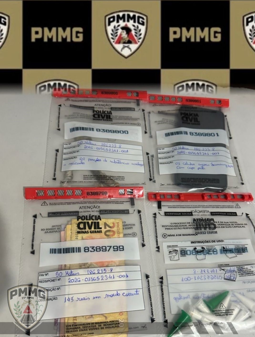 Polícia Militar prende suspeito por tráfico de drogas no bairro Cristo Redentor, em Ubá