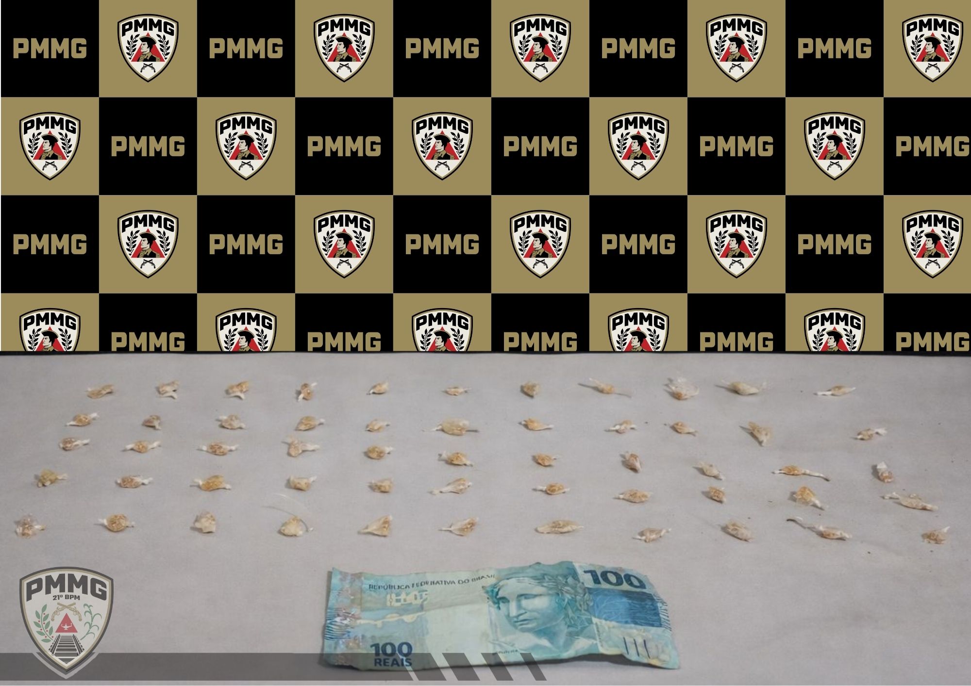 Polícia Militar prende homem por tráfico de drogas em imóvel abandonado em Ubá