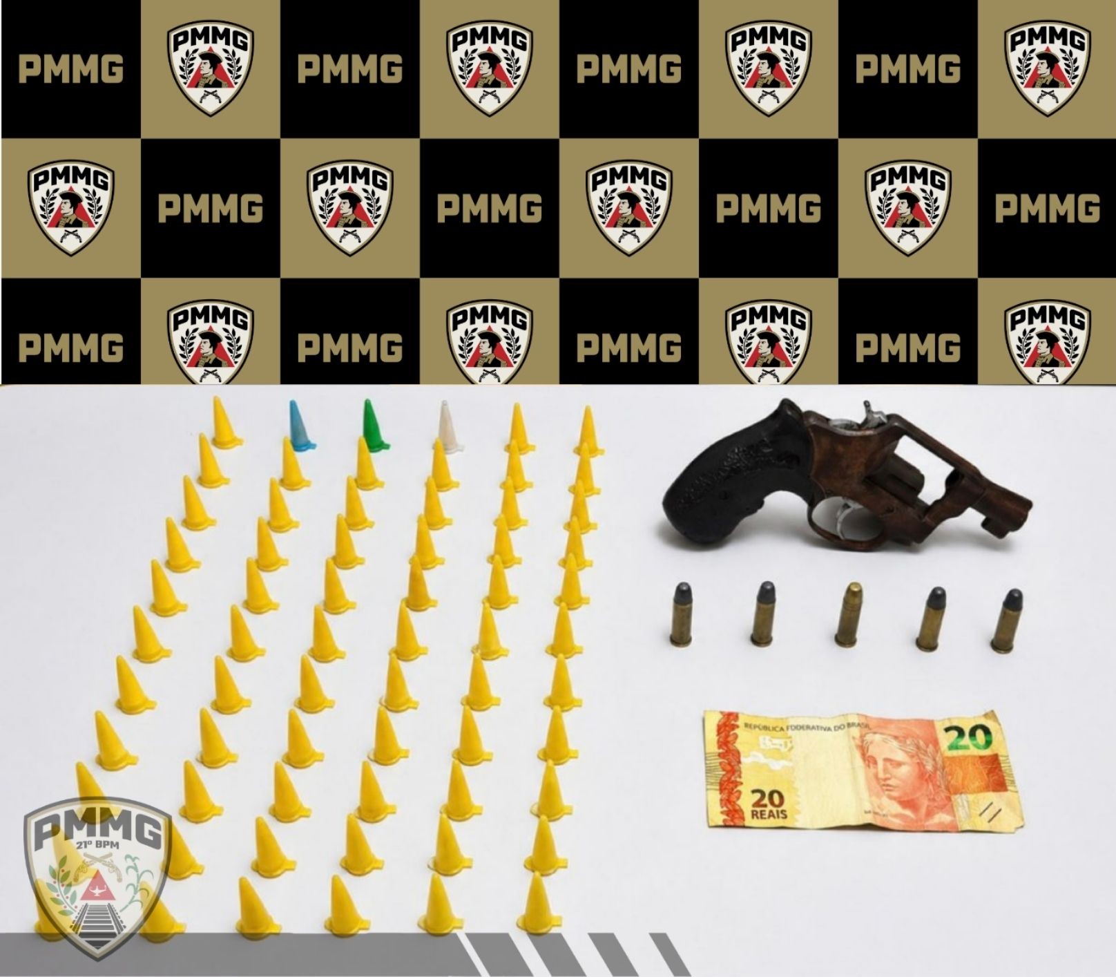 Polícia Militar prende dois homens por tráfico e porte ilegal de arma em Ubá
