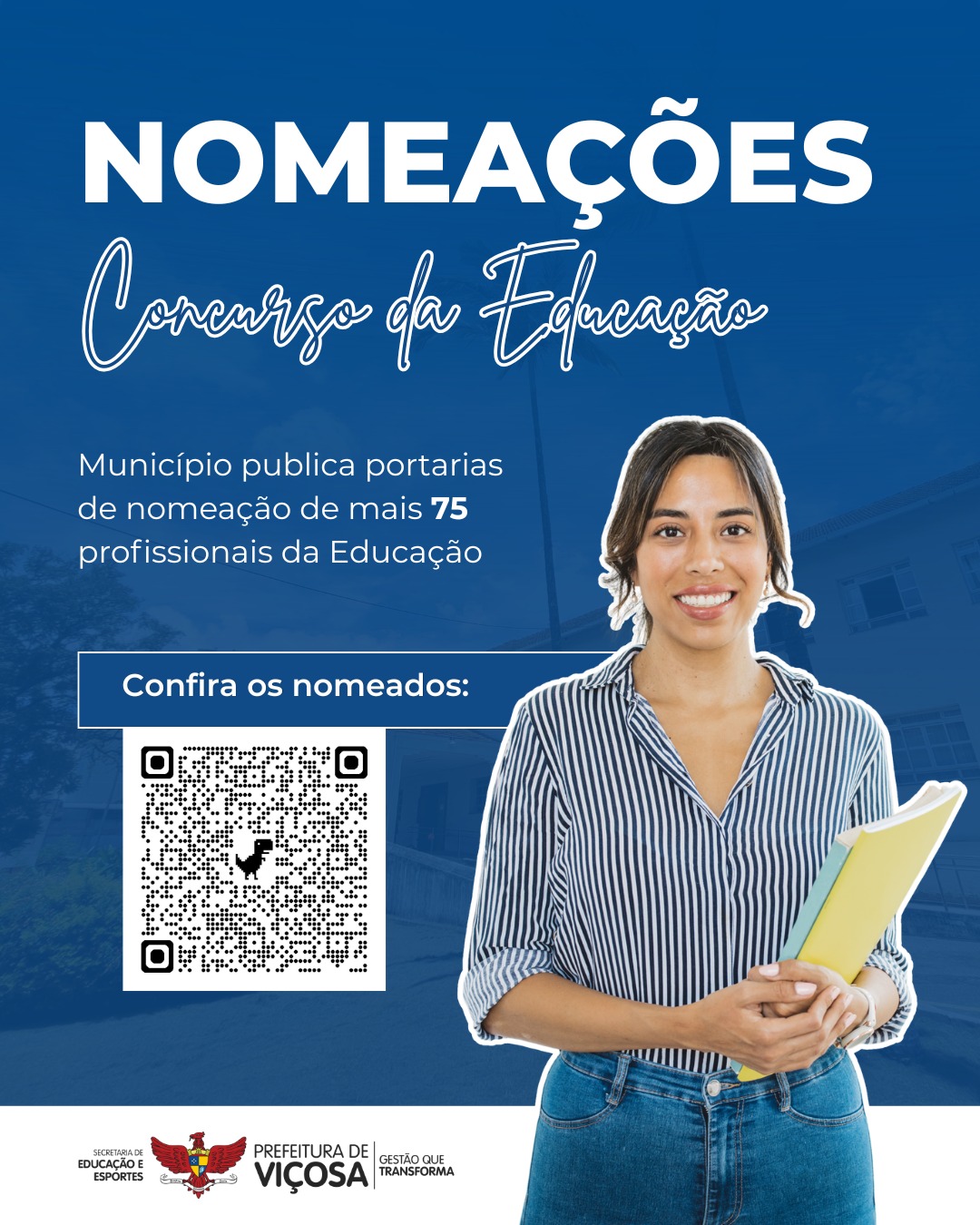 Prefeitura de Viçosa nomeia 75 profissionais para a rede municipal de Educação