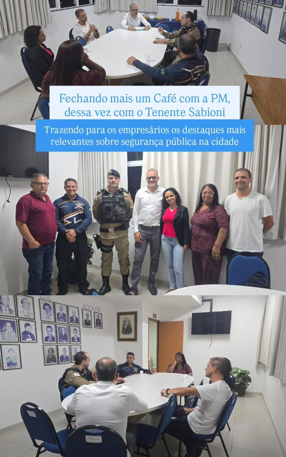 Polícia Militar promove reunião com empresários para discutir segurança em Viçosa