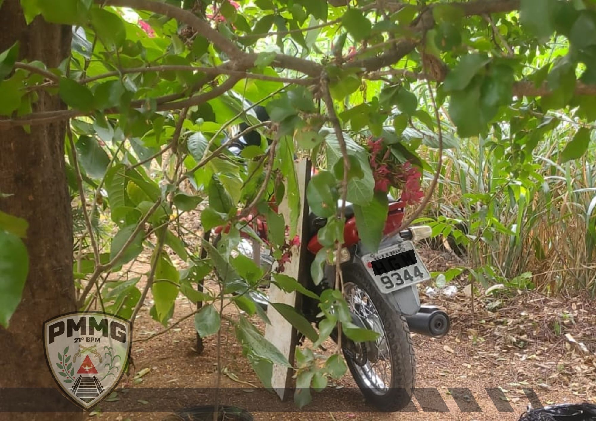 Polícia Militar recupera motocicleta furtada em Visconde do Rio Branco