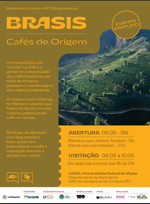 UFV recebe exposição “Brasis – Cafés de Origem” a partir desta quarta (6)