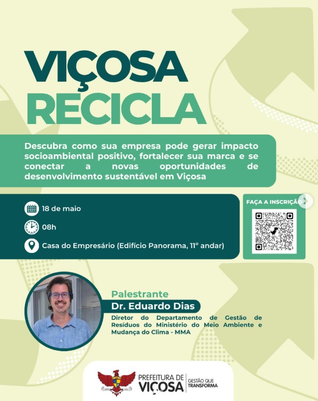 Viçosa lança programa “Viçosa Recicla” com show de Saulo Laranjeira e presença ministerial