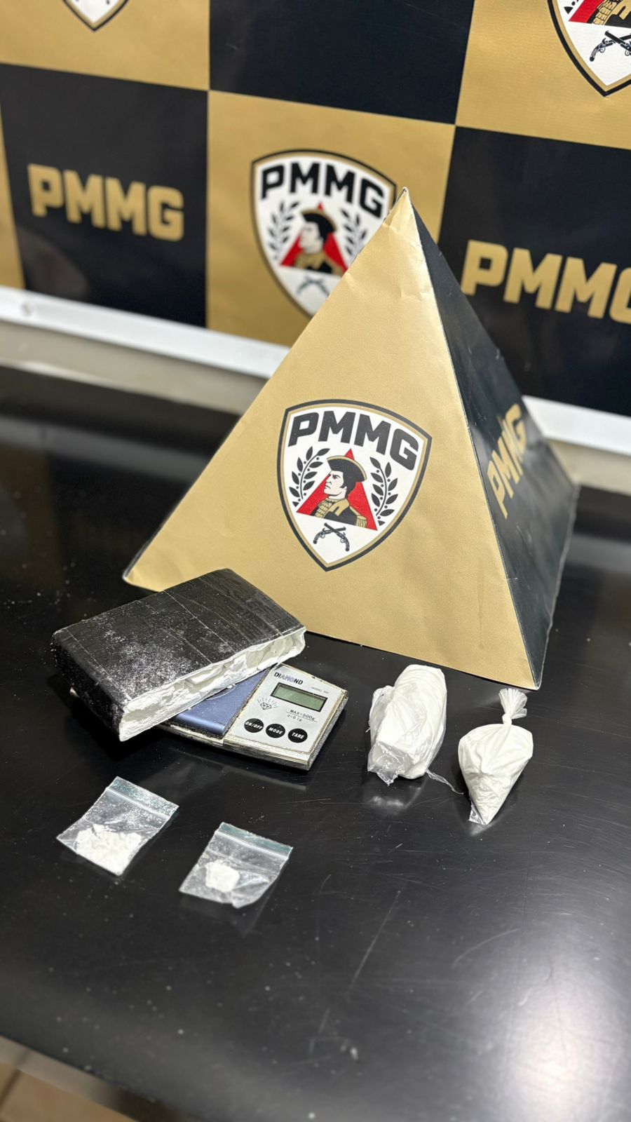 Polícia Militar apreende cocaína e balança de precisão em área de mata em Ervália